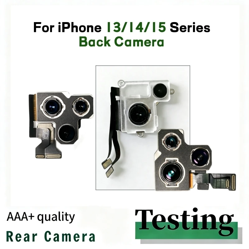 Fully Tested Rear Main Camera Flex Cable Replacement for iPhone 13/14/15 Pro Max, 14/15 Plus, 13 Mini, Back Camera Repair Part