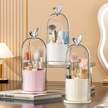 360° Rotating Makeup Brush Holder Cosmetic, Lipstick, Eyebrow Pencil, Eye Shadow…