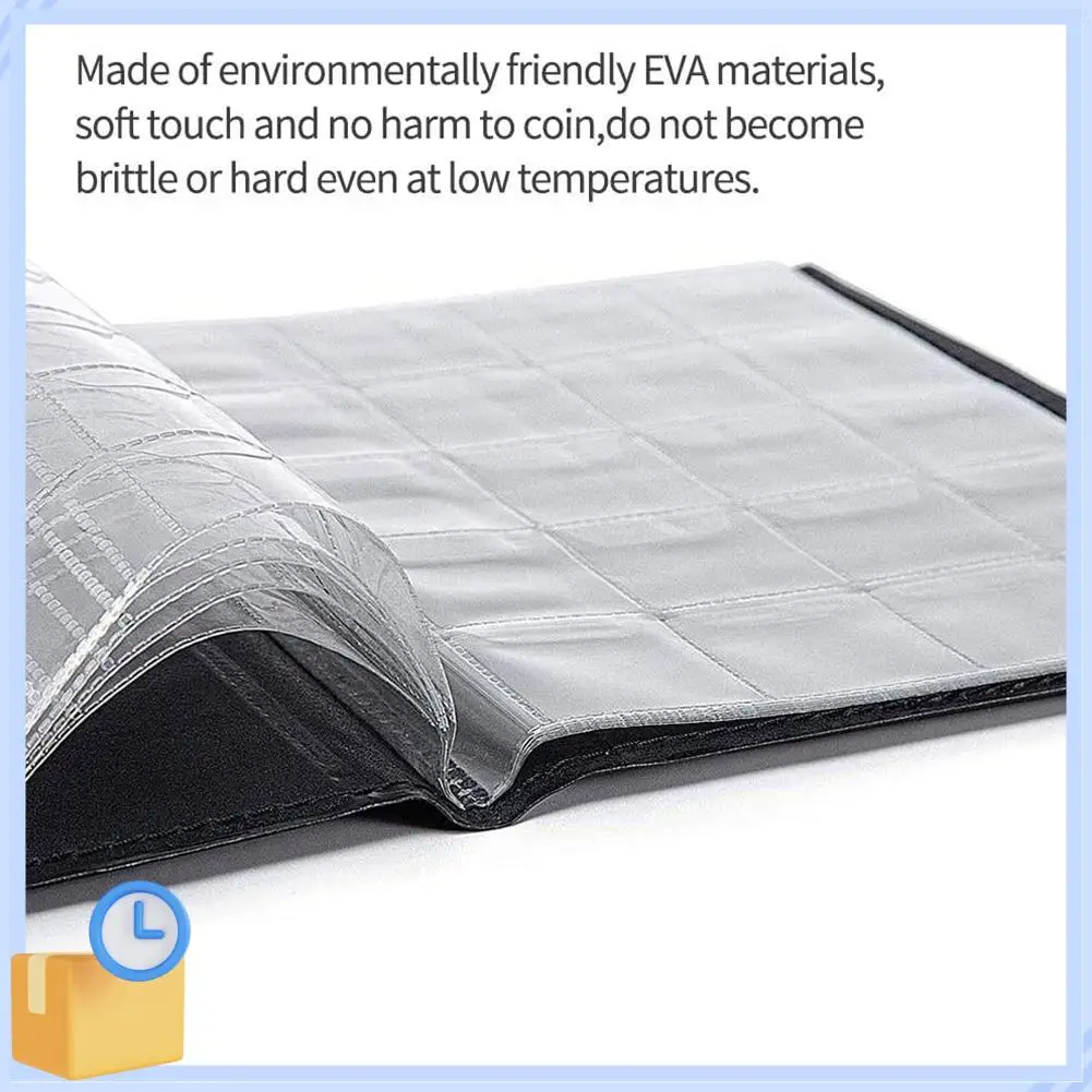 شعبية 250 جيب عملة جمع ألبوم عملة تخزين الألبوم عملة تخزين كتاب تخزين لتخزين العملات المعدنية التذكارية