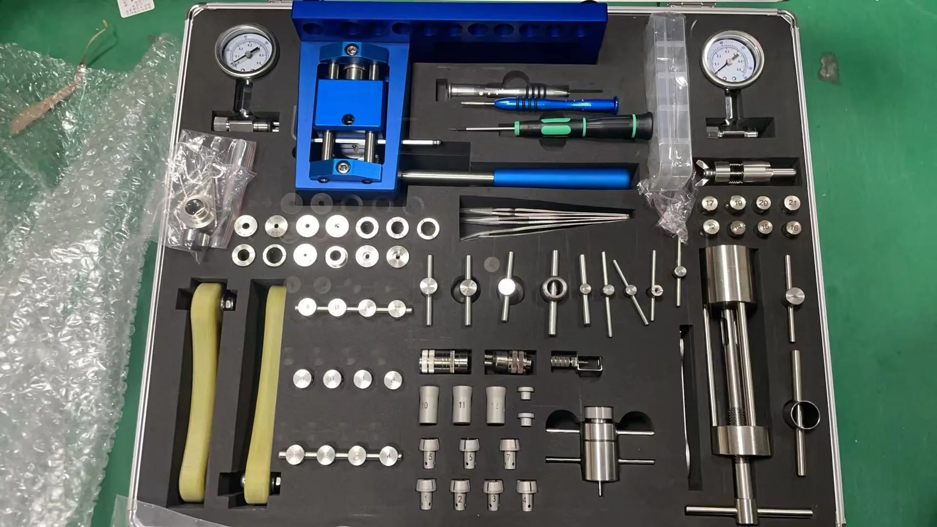 Dental Handpiece Repair Kit Professional Portable Handpiece Maintenance Tools Aluminum Box