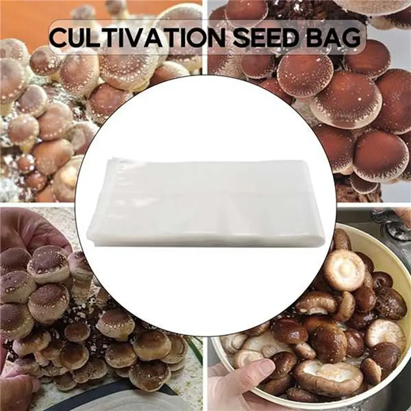 A7THK-100 Count Mushroom Bags/Mushroom Growing Bags/Farm-Mushroom Spawn 0.2 Filter,2.5 Polypropylene