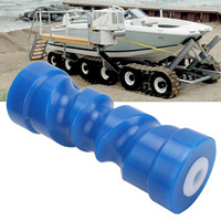 8inch Self Centering Keel Roller Bow Stop Heavy Duty PU Trailer Roller Bow Stop 0.67in Center Aperture for Boat Trailer Yacht