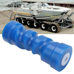 8inch Self Centering Keel Roller Bow Stop Heavy Duty PU Trailer Roller Bow Stop 0.67in Center Aperture for Boat Trailer Yacht