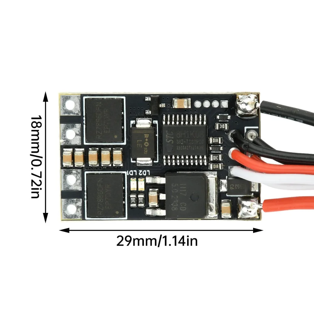 1-2S Dual-way Bidirectional Mixing ESC Brushed ESC 5A/9A Differential ESC with Overcurrent Protection for RC Tank Aircraft Boat