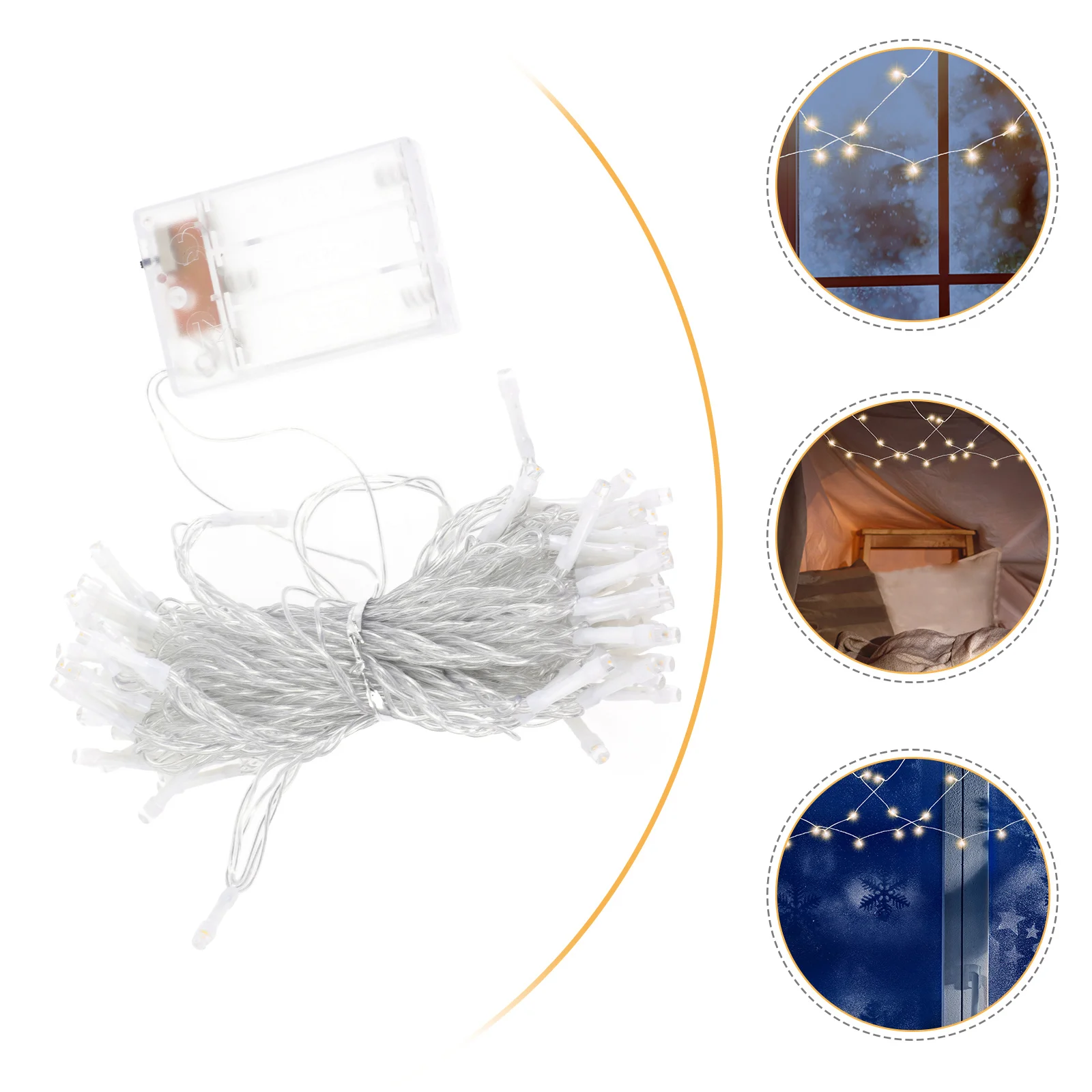 

Christmas Decoration Lights 50LED 10M Operated LED String Lights for Garden Tree Window Bedroom Festival Decor