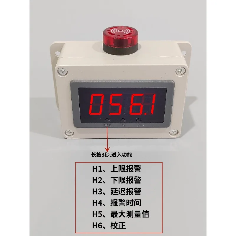 High‑Visibility Readout Temperature Monitor, Audible Alert Enabled Industrial Thermal Measuring Instrument For Workshop Site Che