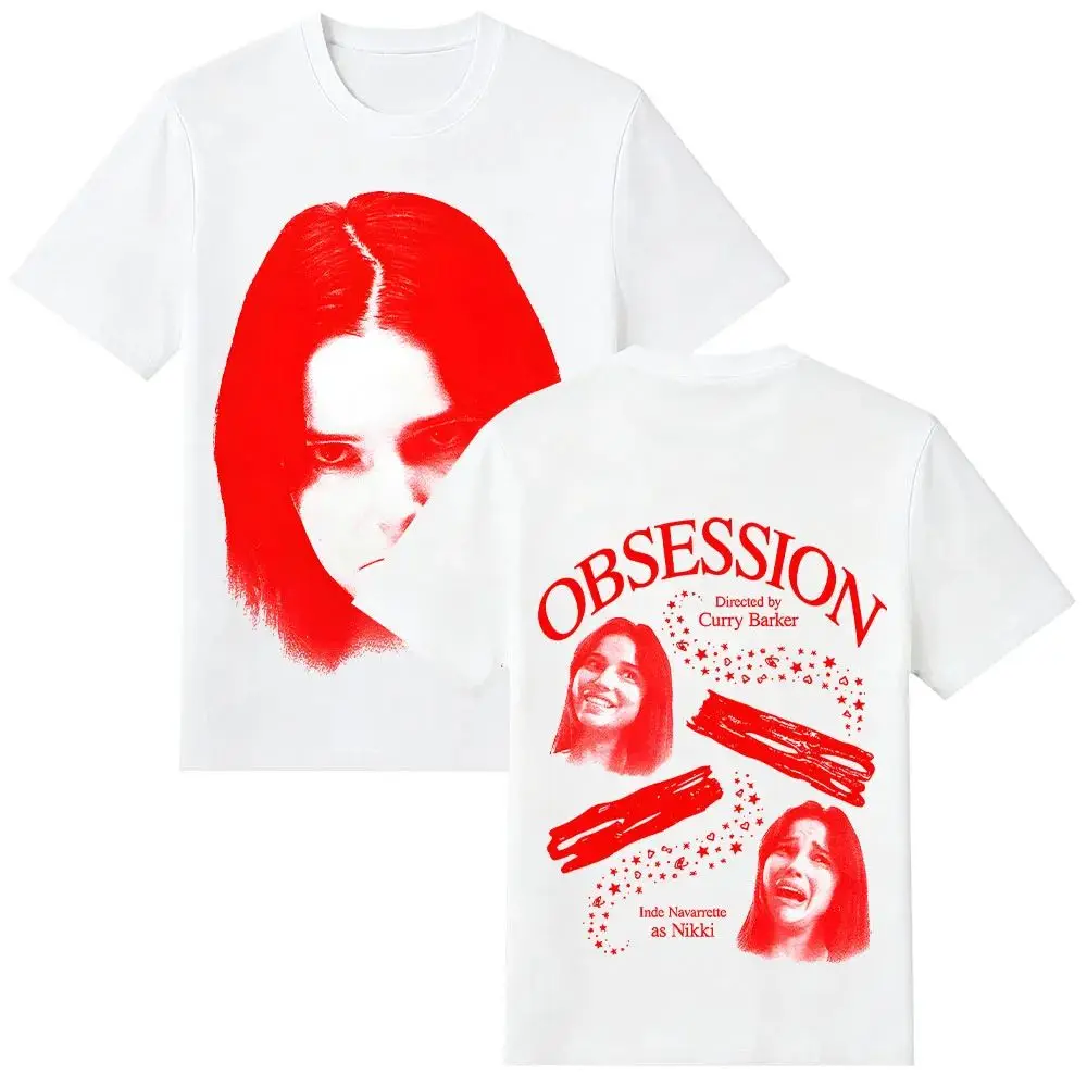 Y2k Fashion Top Obsession Nikki Frown T-Shirt Vintage Graphic Print T Shirt Aesthetic Street Style Print Short Sleeve Unisex