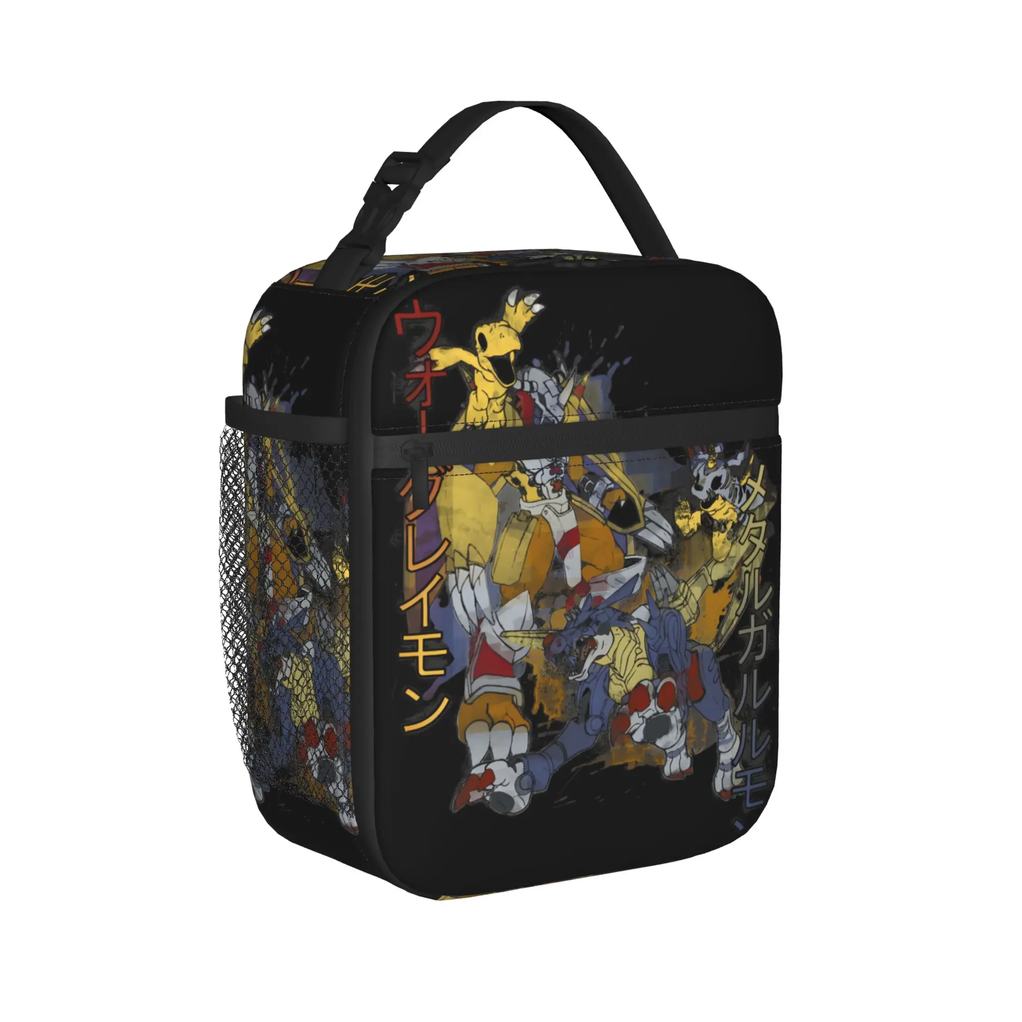 WarGreymon Dragon Monster Lunch Bag  Fun Lunch Box School Portable Insulated Thermal Lunch Bags For Child Oxford Cooler Bag