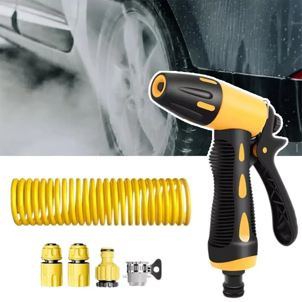 10-20 Meter Telescopic Water Pipe With High-pressure Nozzle Car Washing Tool Set Extension Hose Water Hose For Pressure Cleaner