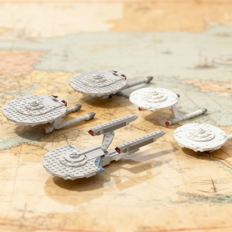 

692pcs MOC Misc Starships Update Pack 2 Space Model Building Blocks Christmas Gift Construction Assemble DIY Toys Creative Idea