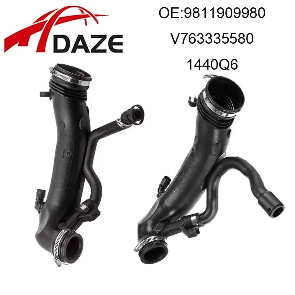 DAZE 9811909980 1440Q6 V763335580 1440S4 Air Intake Turbo Hose For Peugeot 3008 508 5008 Citroen C4 Intake Pipe