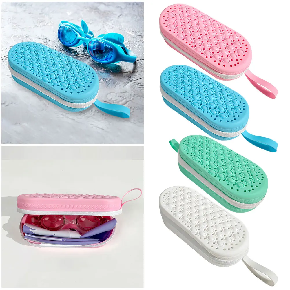 

Чехол для очков для плавания, силиконовые защитные чехлы, коробка для хранения очков для плавания