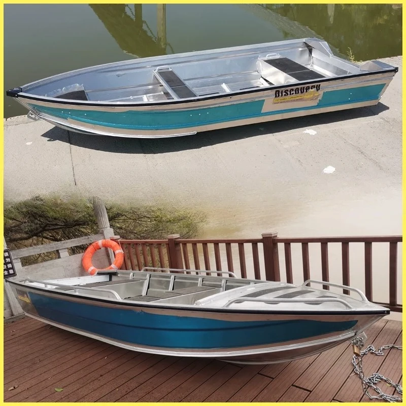 Aluminum-Magnesium Alloy Boat Luxury Yacht Assault Boat High Speed Luya Boat Hard Bottom Sea Fishing
