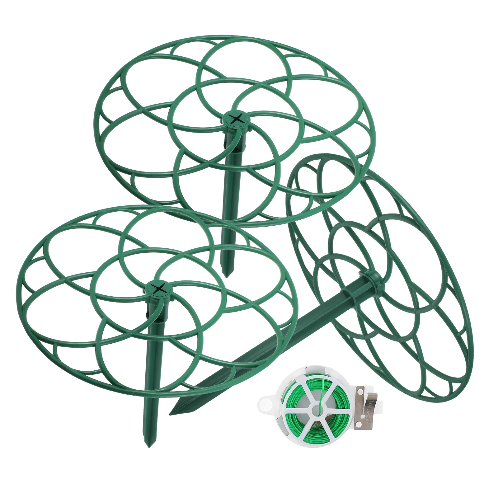 

Flower Stand Plant Support Trellis Climbing Indoor Outdoor Peony Ring Cage Durable Multi Functional Garden Balcony Patios