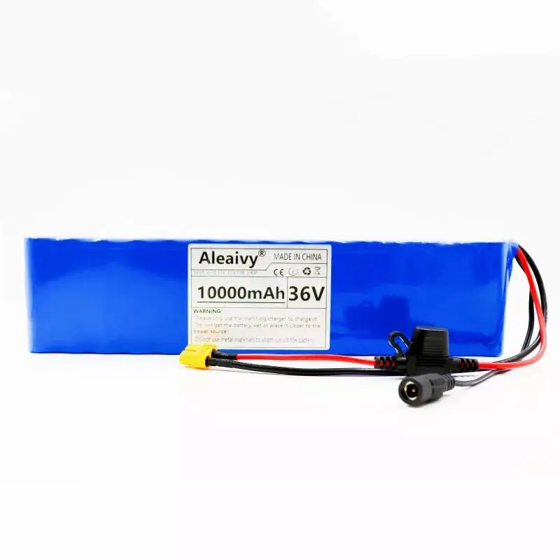 36V 10Ah 18650 Rechargeable lithium Battery pack 10S3P 500W High power for Modified Bikes Scooter Electric Vehicle,With BMS XT60