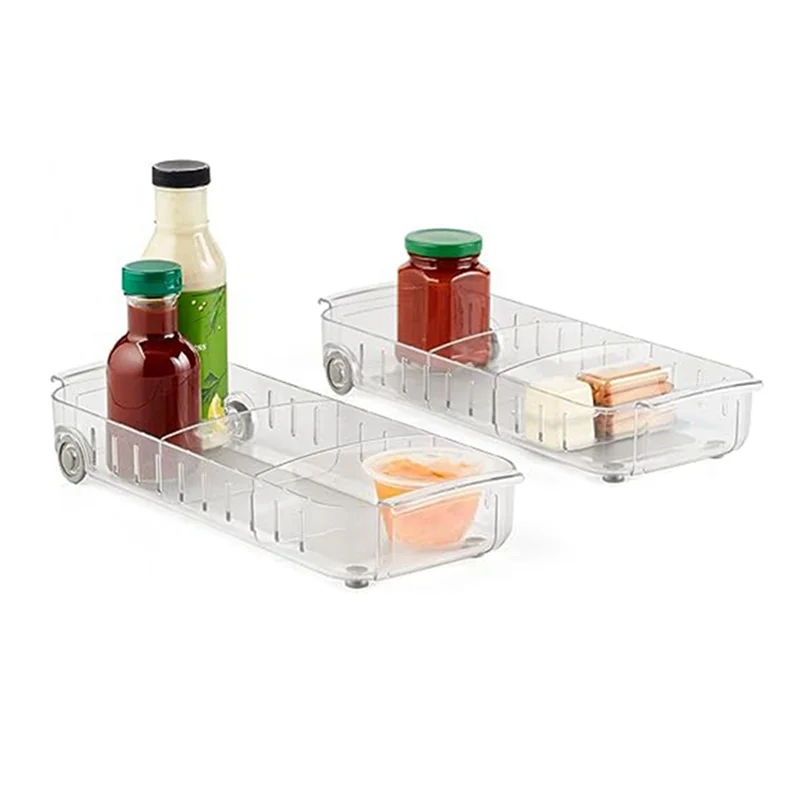 

ABYN-2 Pack Ящик для хранения ящиков для холодильника Ящик для хранения кухонной морозильной камеры Ящик для хранения мелочей (большой)