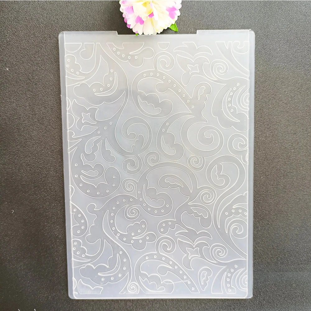 Fotografia 6: Bolhas e padrões pasta de gravação placas plásticas transparentes design para diy cartão de papel decoração scrapbooking 12x15cm