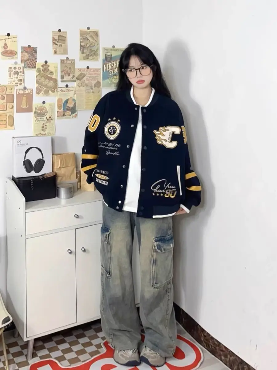 Chaquetas Bomber para mujer, ropa de calle, otoño, gamuza, cintura plisada, con cordones, Steampunk, cuello Retro, OL Chic, prendas de punto Preppy BF