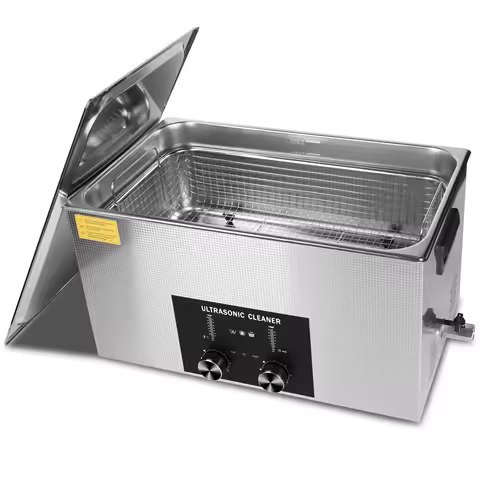 ACMESONIC Ultrasonic Cleaner 22L with Heater Degas Sonic Cleaning for Lab Jewelry Parts Bike Coin Dental