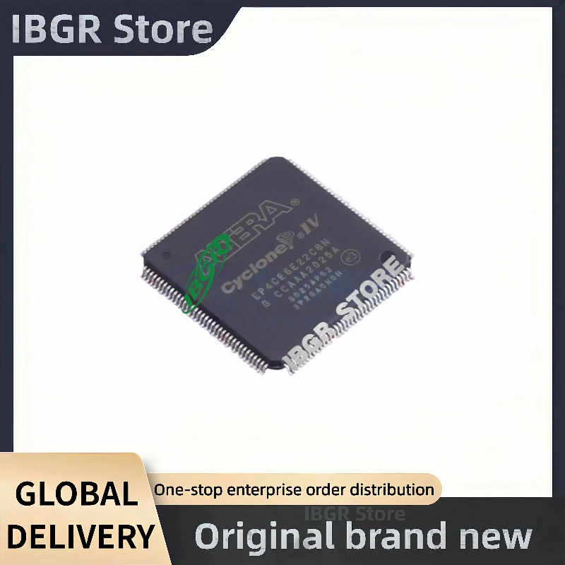 EP4CE6E22C8N LQFP-144 التغليف جهاز منطقي قابل للبرمجة رقاقة FPGA ، صفيف بوابة قابلة للبرمجة الميدانية الأصلي الجديد #1