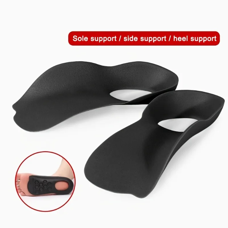 1 Paar orthopädische Einlegesohlen für Plattfüße, O-förmige Beine und Plantarfasziitis – Unisex-Schuheinlagen mit Fußgewölbestütze – Detail 2