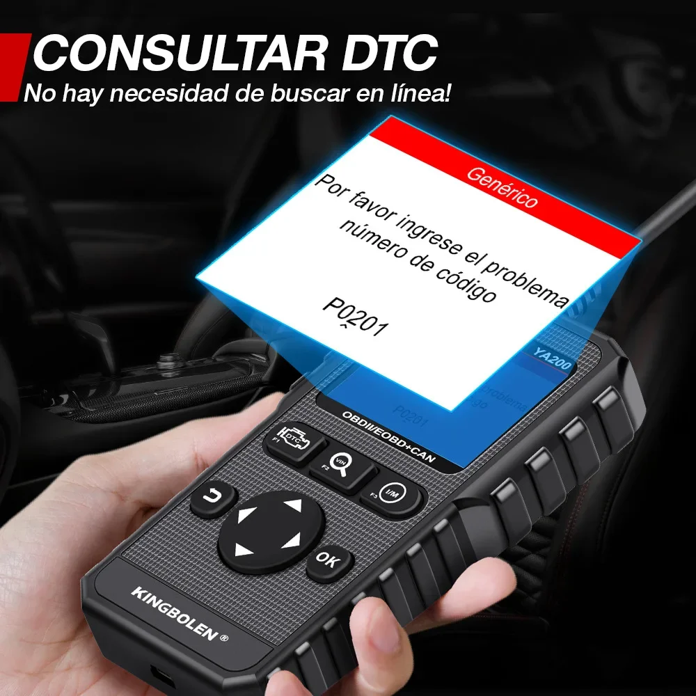 Professional Multilingual OBD2 Scanner Auto Engine Diagnostic Tool Universal Car Fault Code Detector