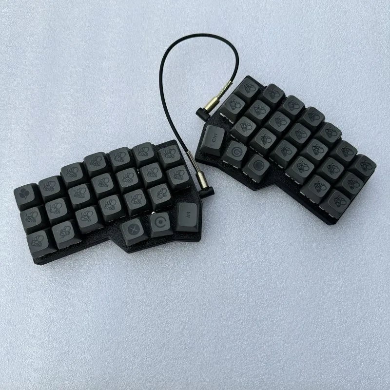 Corne V4.1 Split Keyboard Kit Support QMK/VIAL Wired RGB Custom HotSwap Ergonomic horn v4.1 Design Left and Right Hand Keyboards