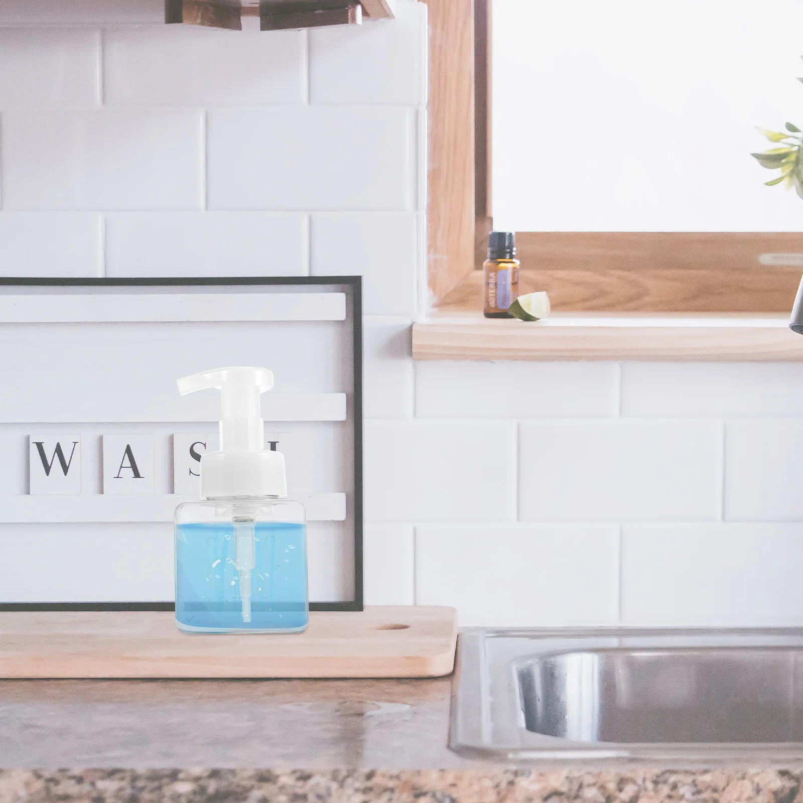 

2Pcs Foaming Pump Bottles Travel Containers Square Leakproof Dispenser Lotion Sub Bottles Bottle Square Bottle