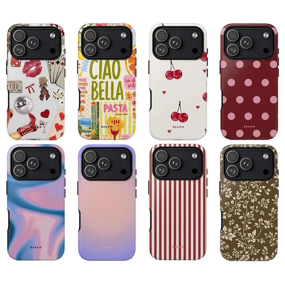 Cherry Print Clmj Phone Case for Samsung Galaxy S20 S22 S23 S24 S25 S26 FE Plus Ultra Edge 4G 5G Double-layer Back Cover