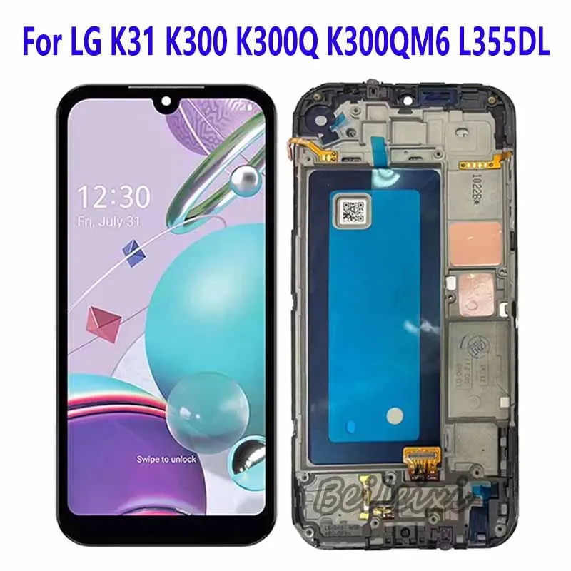 

For LG K31 K300 K300Q K300QM6 L355DL K300QM K300WM K300B LCD Display Touch Screen Digitizer Assembly