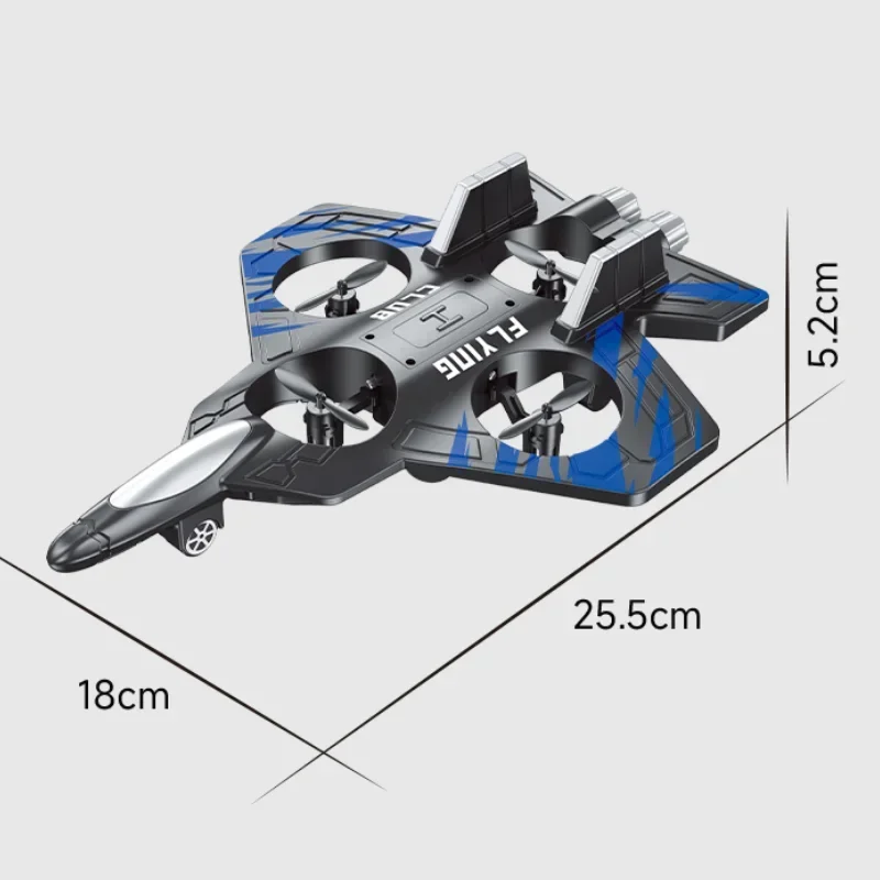 CZ01 RC Roll Stunt Foam  Aircraft Remote Control Drone LED Lights Suspension Flight Fighter Fixed Height Kids Toys Outdoor Game