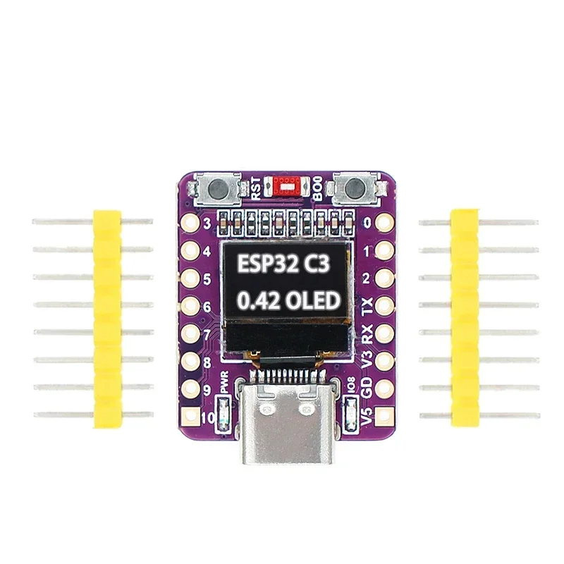 Плата разработки ESP32-C3 OLED с 0,42-дюймовым OLED-модулем