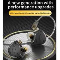 Wired Monitor Earbuds Comfortable KZ ZS10 PRO X Monitor Earbuds Detachable Silver Plated 0.75mm 2Pin Cable HiFi for Office