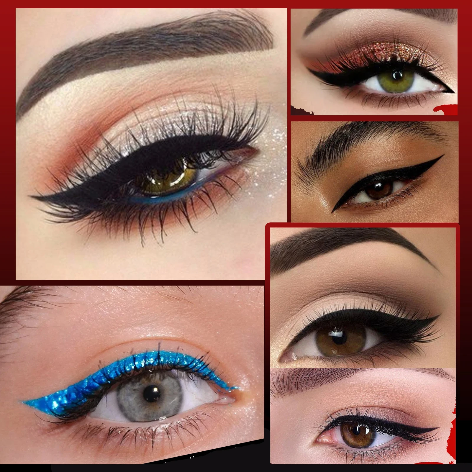 5 Pairs/Sheet 8 Colors Eyelid Tool Sexy Cat Style Self-Adhesive Eyeliner Sticker Beauty Eye Strips Tape Cosmetic Makeup Tools - Image 2