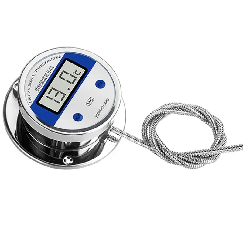 

New 220v Digital Thermometer With Probe Line High-precision Acid Alkali Resistant Hot Water Measuring Vertical Boiling Water The