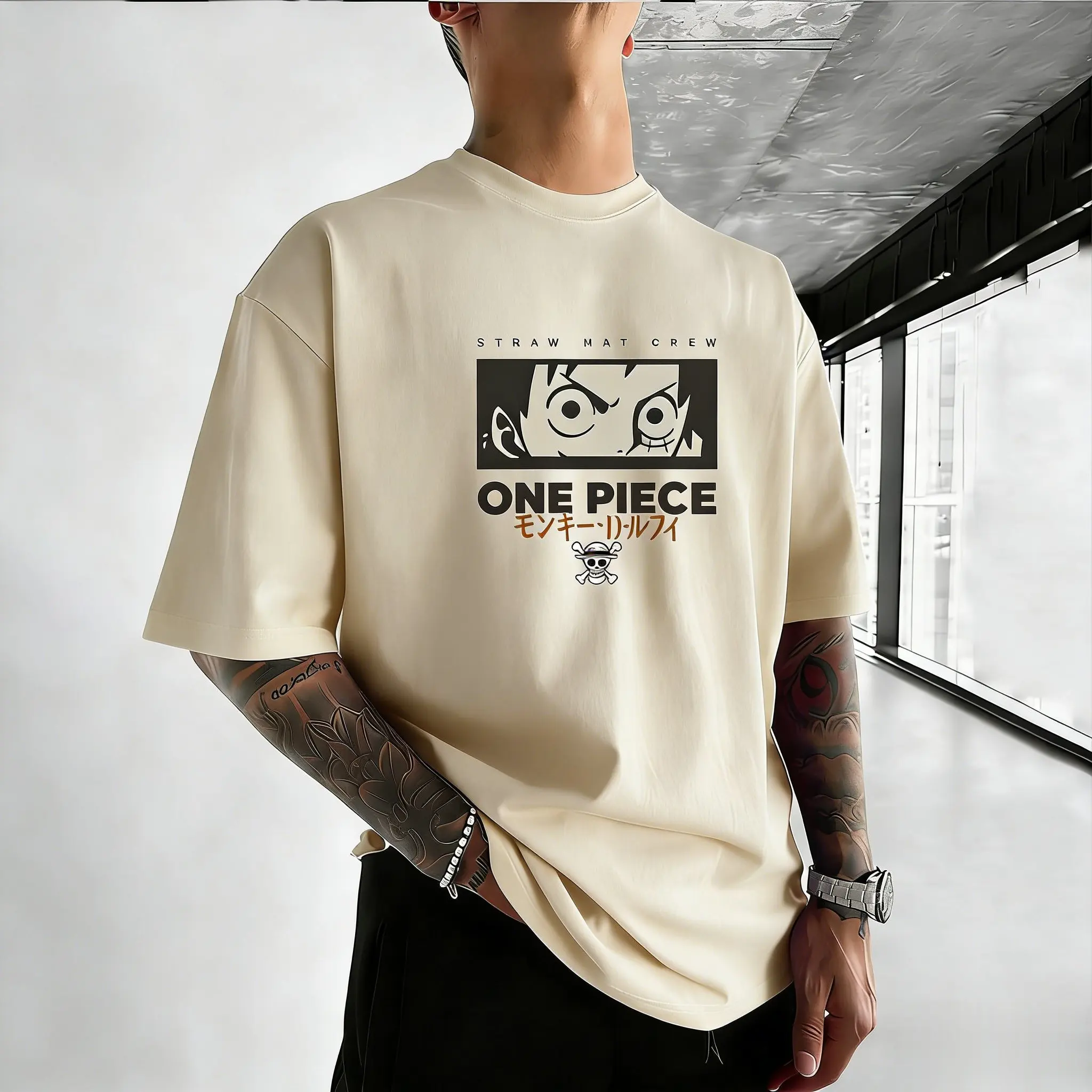 Een Stuk Strohoed Luffy Anime T-shirt Mannen Vrouwen Korte Mouw Zomer Grafische Tee Streetwear Casual Tops 2026 Y2k Kids Unisex