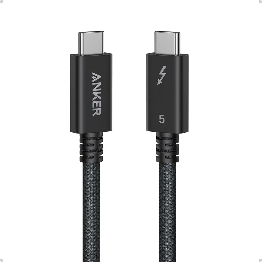 

Prime Thunderbolt 5 Cable 1.7 FT USB C to USB C Cable 240W Charging 80Gbps Data Transfer Up to 120Gbps Bandwidth 8K 4K Displays