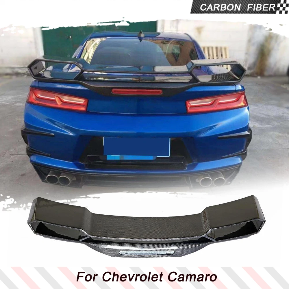 Para Chevy Chevrolet Camaro Coupe 2016-2021 fibra de carbono alerón trasero para maletero de coche alerón trasero para maletero alerón para maletero