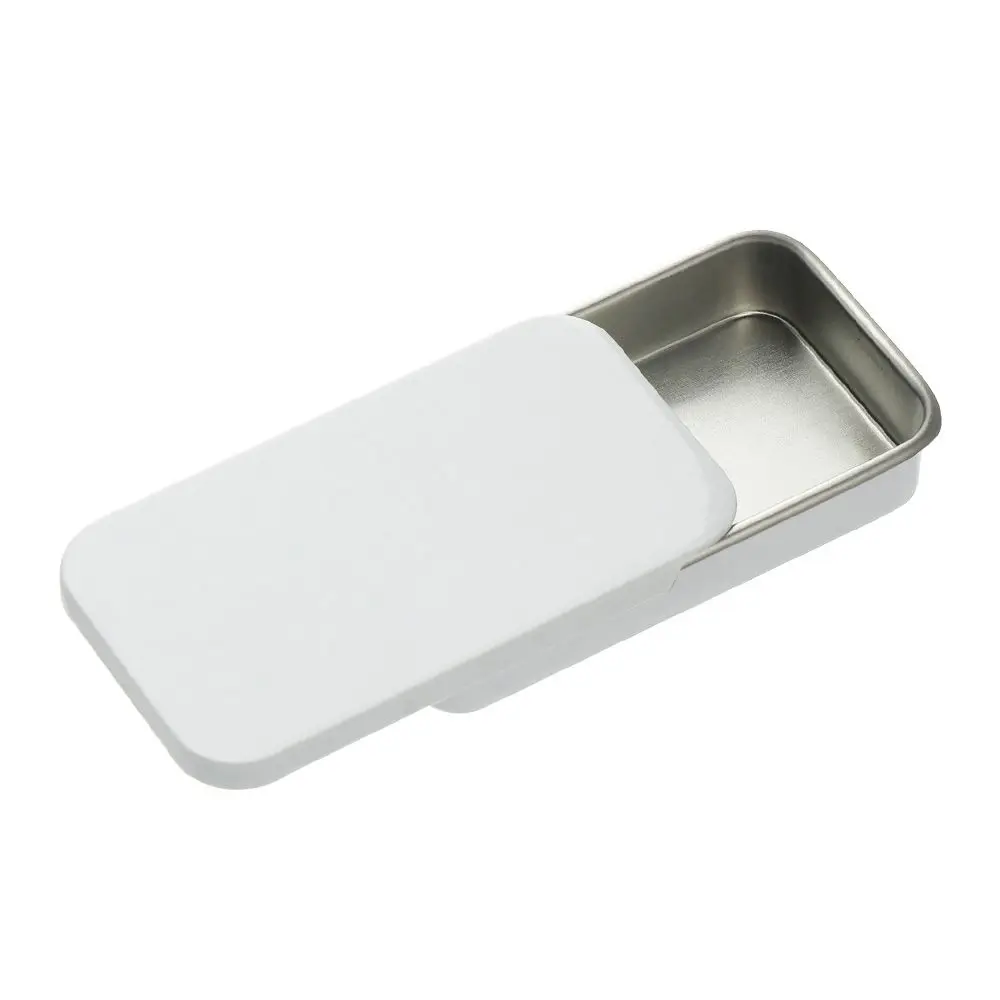 

Size Metal Storage Box Jewelry Empty Tins Solid Mini Iron Box Home Organizer Tinplate Push Case Mini Eyebrow Soap Box