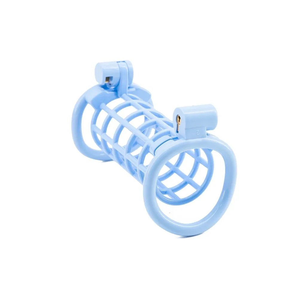 مثلي الجنس برأسين العفة قفص ممارسة الامتناع عن ممارسة الجنس قفص القضيب سيسي مع 8 حجم حلقات القضيب BDSM الغش برهان الجنس لعب للرجال