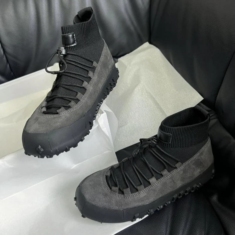 2026 Best Selling Hiking Sneaker Comfortable Men Shoes Mountain Non-Slip Climbing Shoe For Man Mid-Top Outdoor Walking Shoes