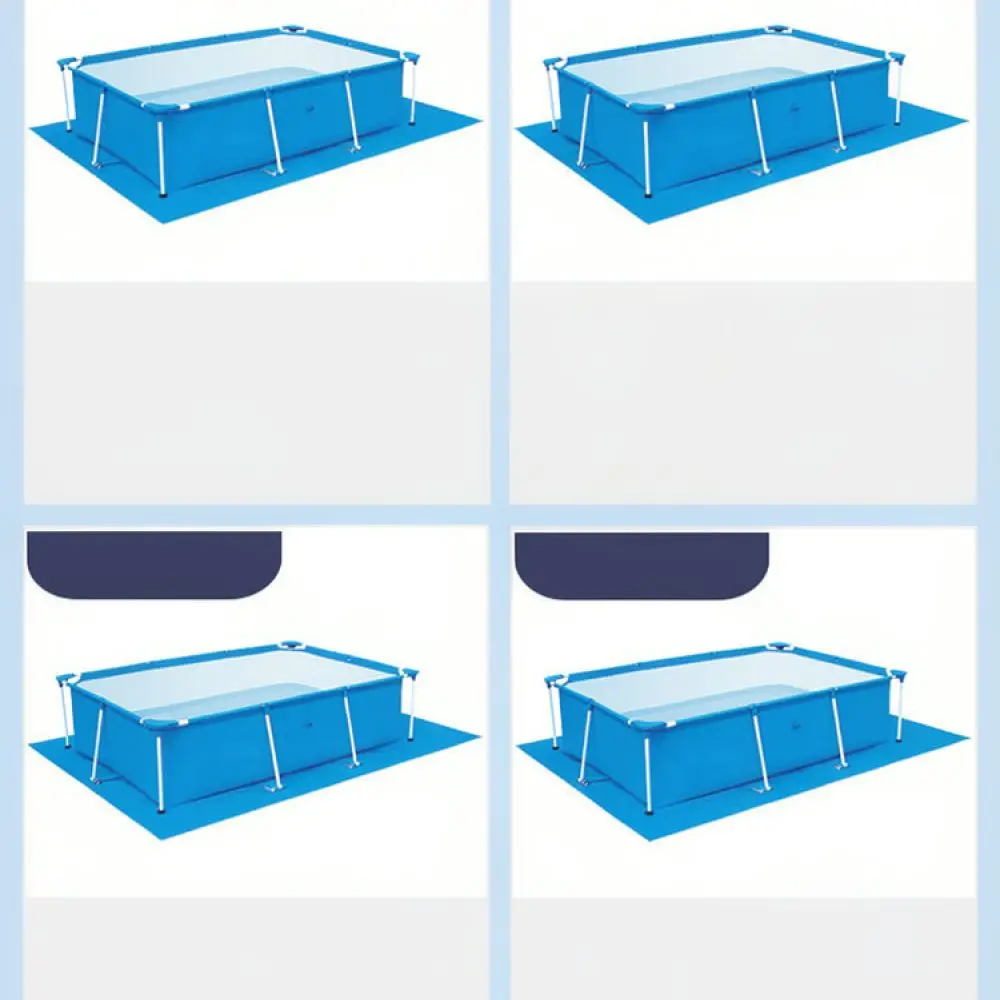 Durable PE Woven Pool Cover Waterproof Rain Cloth Protective Tarp For Outdoor Hot Tub Ground Sheet Shield