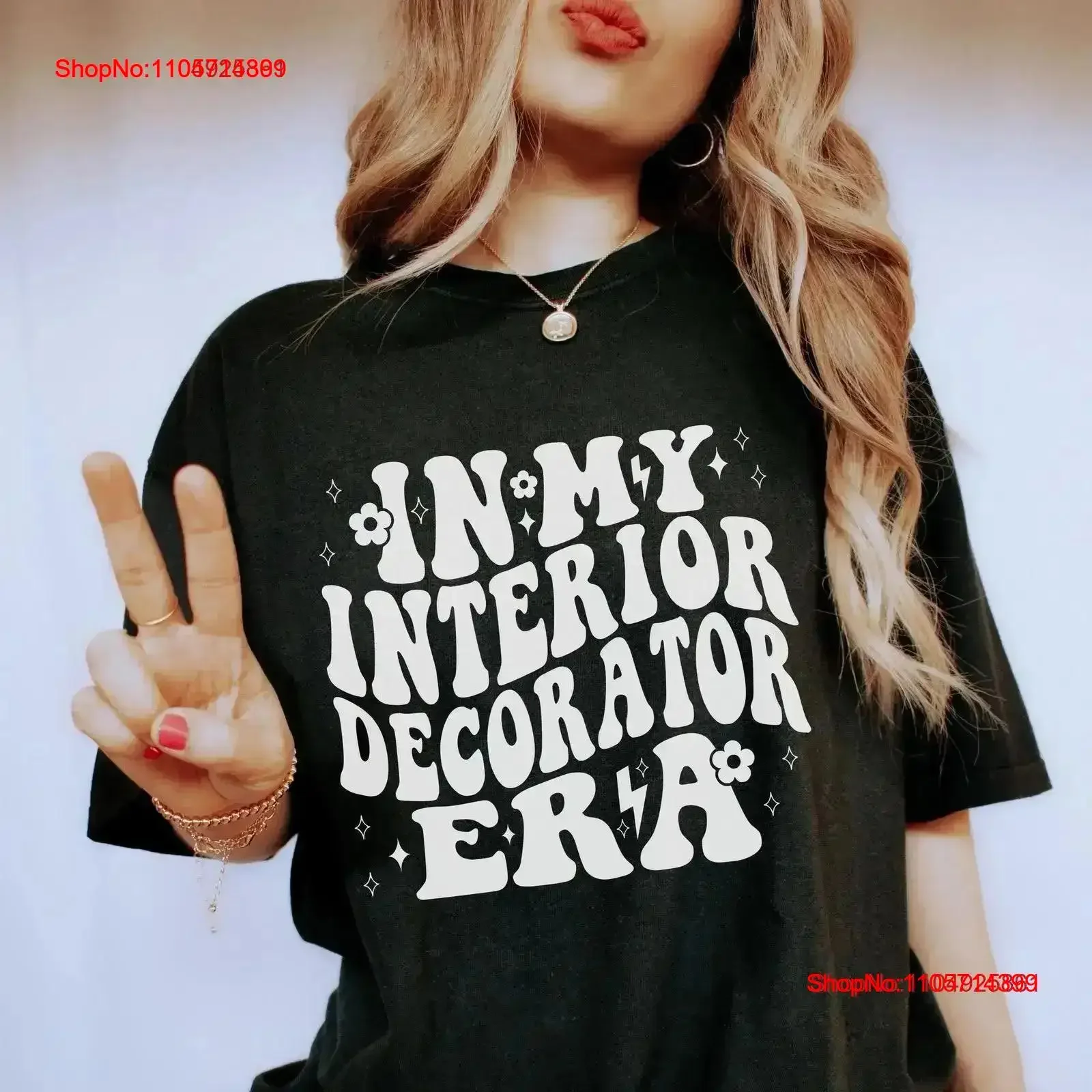 In My Interior Decorator Era T Shirt Designer Home Stager Design School StudenT Staging vintage Washed Soft Stretched vintage