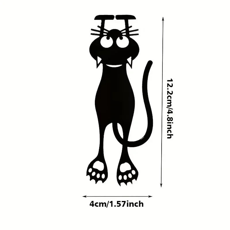 Marcadores Kawaii Gato Negro 3D (Set 5) - usage example