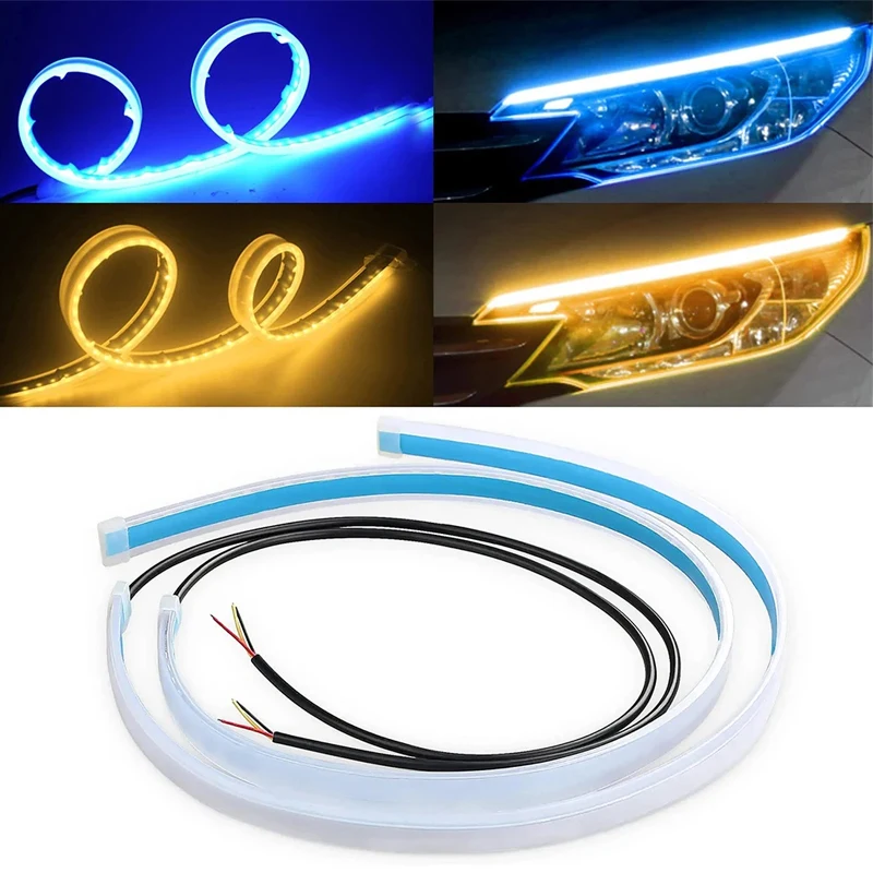 

Car turn signal led lights DRL Daytime Running Light auto Neon lights for bmw e46 e90 f10 e39 g90 golf 7 6 mk5 4 car accessories