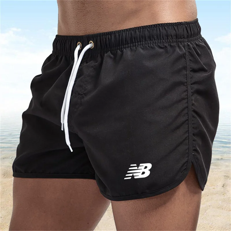 Letter B Summer men's luxury beach pants clothing quick dry gym jogging sexy shorts vacation casual swimming trunks