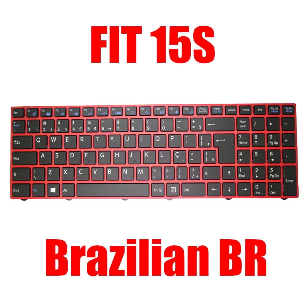 teclado de laptop br para vaio para fit 15s vjf155f11x brasileiro com retroiluminacao preta com moldura vermelha novo 01