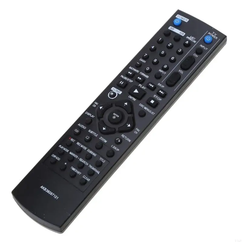 Y4QF New Replacement Remote Control AKB36097101 for DVD Recorder/Cassette Recorder RC397H-M RC397H-M RC897T.BUSALLK RC700N