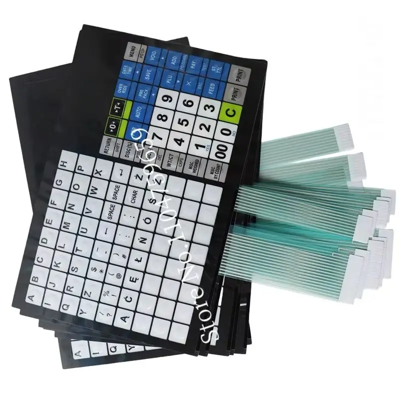 5pcs/Lot Brand New CL5500 Keypad Keyboard Set for CAS CL5000J Scales English Version Keyboard with Pole Overlay