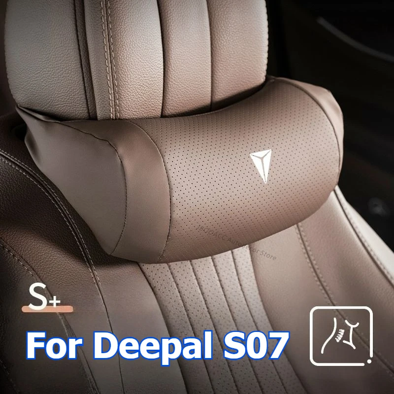  Для Changan Deepal S07 S7 автомобильная кожаная подушка для шеи, подголовник, поддержка Nappa, универсальные принадлежности для салона автомобиля, защитная подушка для сиденья Для Changan Deepal S07 S7 автомобильная кожаная подушка для шеи, подголовник, поддержка Nappa, универсальные принадлежности для салона автомобиля, защитная подушка для сиденья